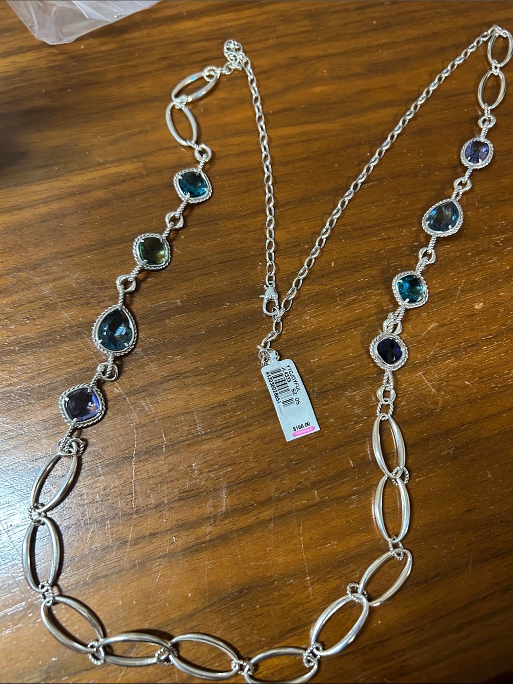 Brighton Silver Multi-Color Long Pendant Necklace. 0125 - Picture 10 of 15